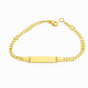 Gold-Plated ID Bracelet with Cuban Link Chain product