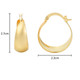 Gold-Plated Tapered Hoop Earrings product