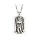 Men's Stainless Steel Skull Dog Tag Pendant Necklace product
