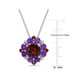 4.44 Carat (ctw) Garnet and African Amethyst Pendant Necklace  product