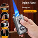 5-in-1 Windproof Metal Lighter with Cigar Cutter product