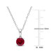 1.00 Carat (ctw) Lab-Created Ruby Solitaire Pendant Necklace product