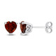 1.50 Carat (ctw) Garnet Heart-Shape Solitaire Earrings  product