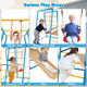 6-in-1 Indoor Jungle Gym with Climbing Rope Wall  product