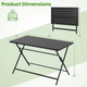 48” x 30” Foldable Dining Table with Slatted Tabletop product