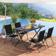 48” x 30” Foldable Dining Table with Slatted Tabletop product