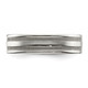Stainless Steel Grooved Wedding Band Ring product