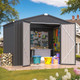 8' x 6' Metal Outdoor Lockable Storage Shed product