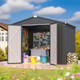 8' x 6' Metal Outdoor Lockable Storage Shed product