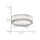 Sterling Silver Edge Design Wedding Band (6mm) product