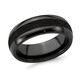 Men's Titanium Pattern Band with Black Crete - 8mm product