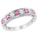 1.25 Carat (ctw) Lab-Created Pink amd White Sapphire Ring product