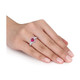 2.49 Carat (ctw) Lab-Created Ruby and White Sapphire Ring product