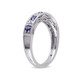 4/5 Carat (ctw) Lab-Created Dark Blue and White Sapphire Ring product