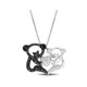 Black Accent Diamond Koala Charm Necklace  product