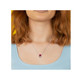 2.76 Carat (ctw) Lab-Created Ruby and White Sapphire Halo Necklace  product