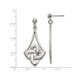 Stainless Steel Polished Celtic Post Dangle Earrings product