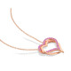 1/2 Carat (ctw) Lab-Created Pink Sapphire Heart Necklace product