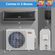 18000 BTU Mini Split Air Conditioner and Heater with Heat Pump product