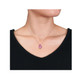 2.40 Carat (ctw) Lab-Created Blue and Pink Sapphire Bird Necklace product