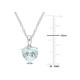 1.50 Carat (ctw) Aquamarine Heart Solitaire Necklace product