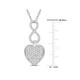 1/4 Carat (ctw) Diamond Infinity Heart Necklace product