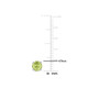 1.12 Carat (ctw) Round Peridot Solitaire Earrings in 14K White Gold product
