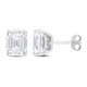 4.80 Carat (ctw) Synthetic Moissanite Emerald-Cut Solitaire Stud Earrings product