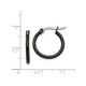 Stainless Steel Polished Black Plated Hoop Earrings (19mm) product