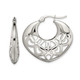 Stainless Steel Polished Fancy Cut-Out Hoop Earrings product