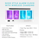 Vintage Wireless Charging Glow Alarm Clock product