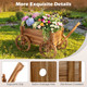 Rustic Wood Wagon Planter (1 or 2-Pack) product