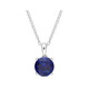 2.40 Carat (ctw) Lab-Created Blue Sapphire Solitaire Necklace product