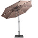 Outdoor Patio Umbrella with Solar Powered Lights and Stand product
