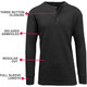 Men's Thermal Waffle Knit Long Sleeve Henley Shirt product