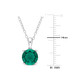 1.85 Carat (ctw) Lab-Created Emerald Solitaire Necklace product