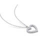 1/2 Carat (ctw) Lab-Created Moissanite Heart Necklace product