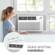 LG 10,000 BTU 115V  Electronic Window Air Conditioner and Remote product