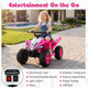 12V Quad 4 Wheeler Ride-On Toy with Wireless Connection and USB Port product