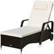 Outdoor Chaise Lounge with Adjustable Backrest product