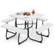 Outdoor Square Picnic Table and Bench Set product