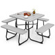 Outdoor Square Picnic Table and Bench Set product