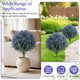 24" Artificial Lavender Topiary Ball Trees (2-Pack) product