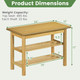 3-Tier Freestanding Shoe Rack Bench product