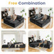 110" L-Shaped Modular Sectional Sofa with Fluffy Cushions product