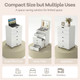 3-in-1 Small Vanity Desk Set with Flip-Top Mirror and Stool product