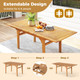 9-Piece Acacia Wood Outdoor Dining Set with Umbrella Hole product