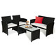 Rattan Outdoor 4-Piece Patio Furniture Set product
