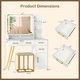 Modern Vanity Desk with Charging Station 3 Light Modes product