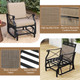 Outdoor Glider Rocking Chair with 105° Inclined Backrest product